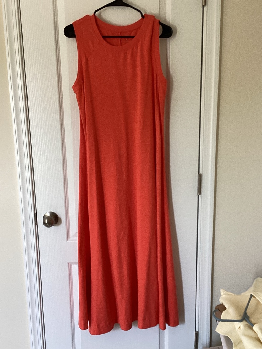 Sonoma Sleeveless Coral-Red Maxi Dress